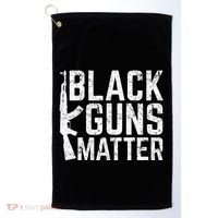 Black Guns Matter Quote Ak 47 Picture Golf Towel thumb 0