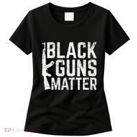 Black Guns Matter Quote Ak 47 Picture Women's T-Shirt thumb 0