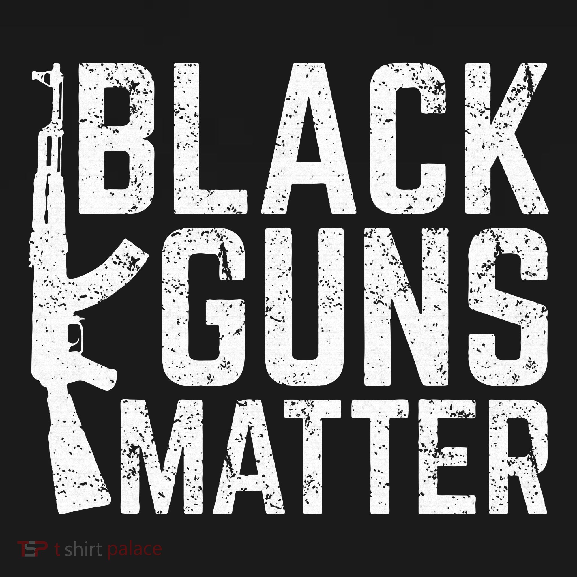 Black Guns Matter Quote Ak 47 Picture Tote Bag