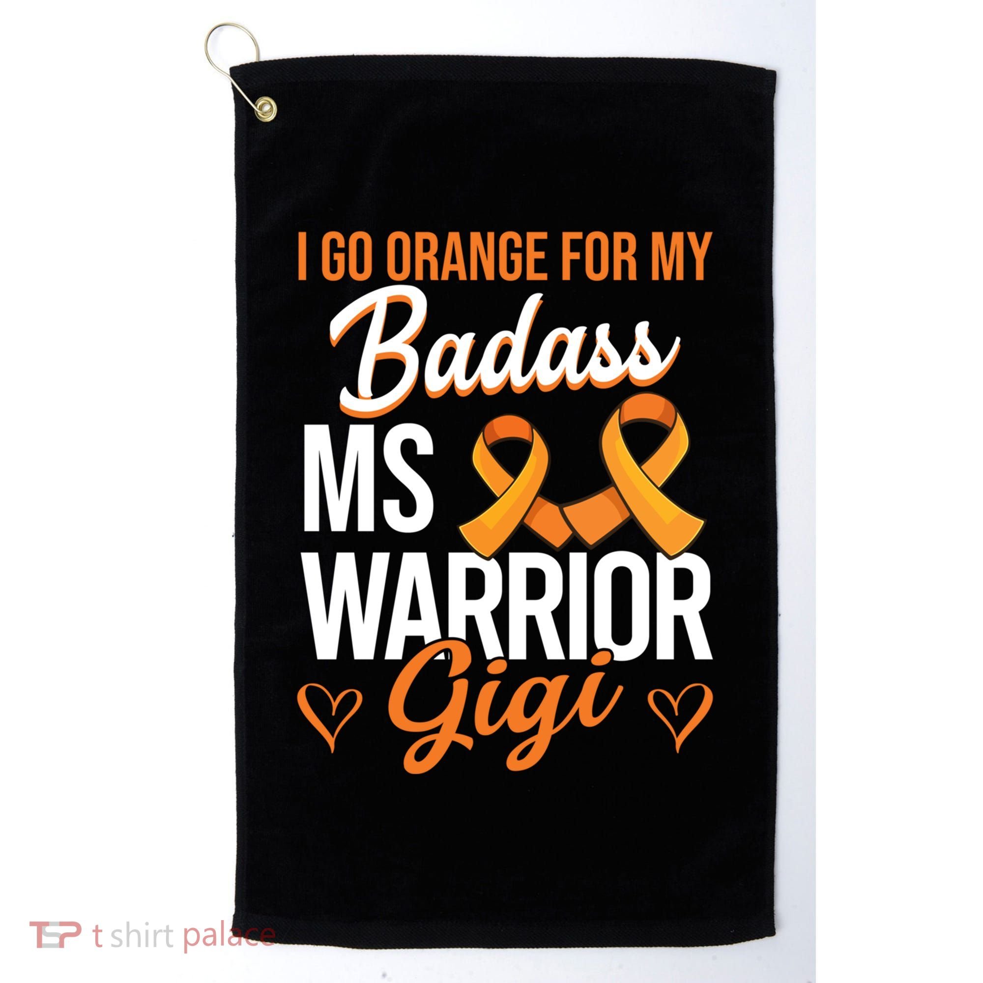 Badass Gigi Multiple Sclerosis Ms Warrior Gift Golf Towel