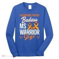 Badass Gigi Multiple Sclerosis Ms Warrior Gift Long Sleeve Shirt thumb 0