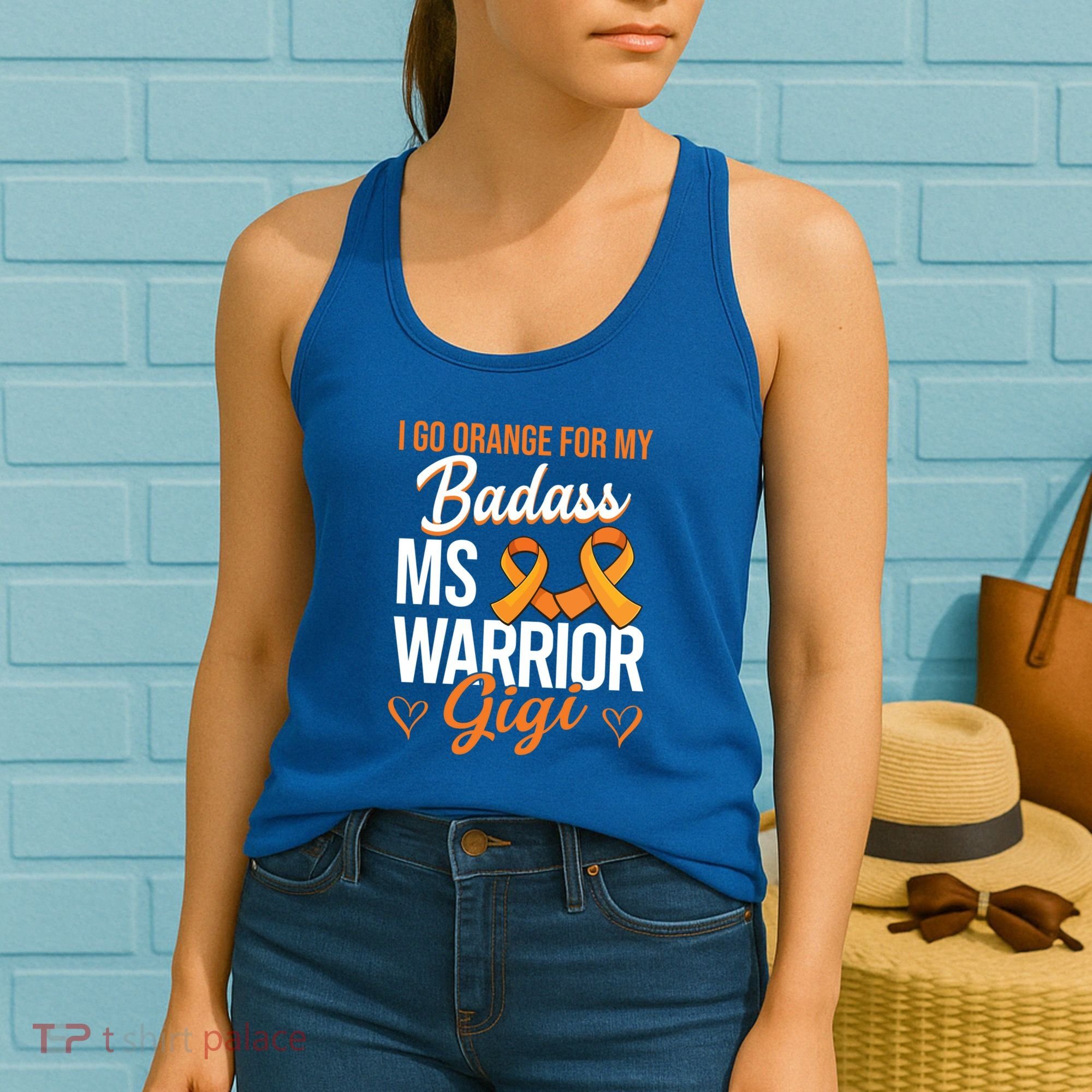 Badass Gigi Multiple Sclerosis Ms Warrior Gift Women's Tank Top