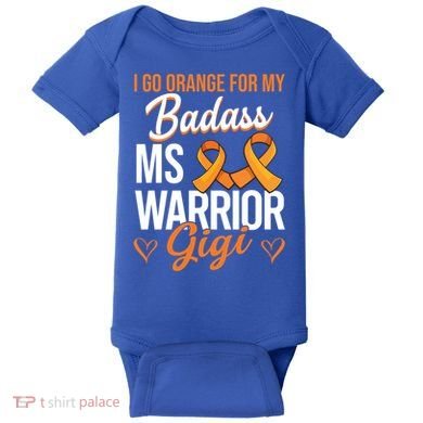 Badass Gigi Multiple Sclerosis Ms Warrior Gift Baby Bodysuit