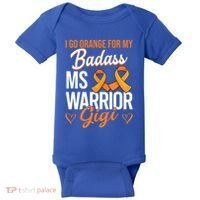 Badass Gigi Multiple Sclerosis Ms Warrior Gift Baby Bodysuit thumb 0