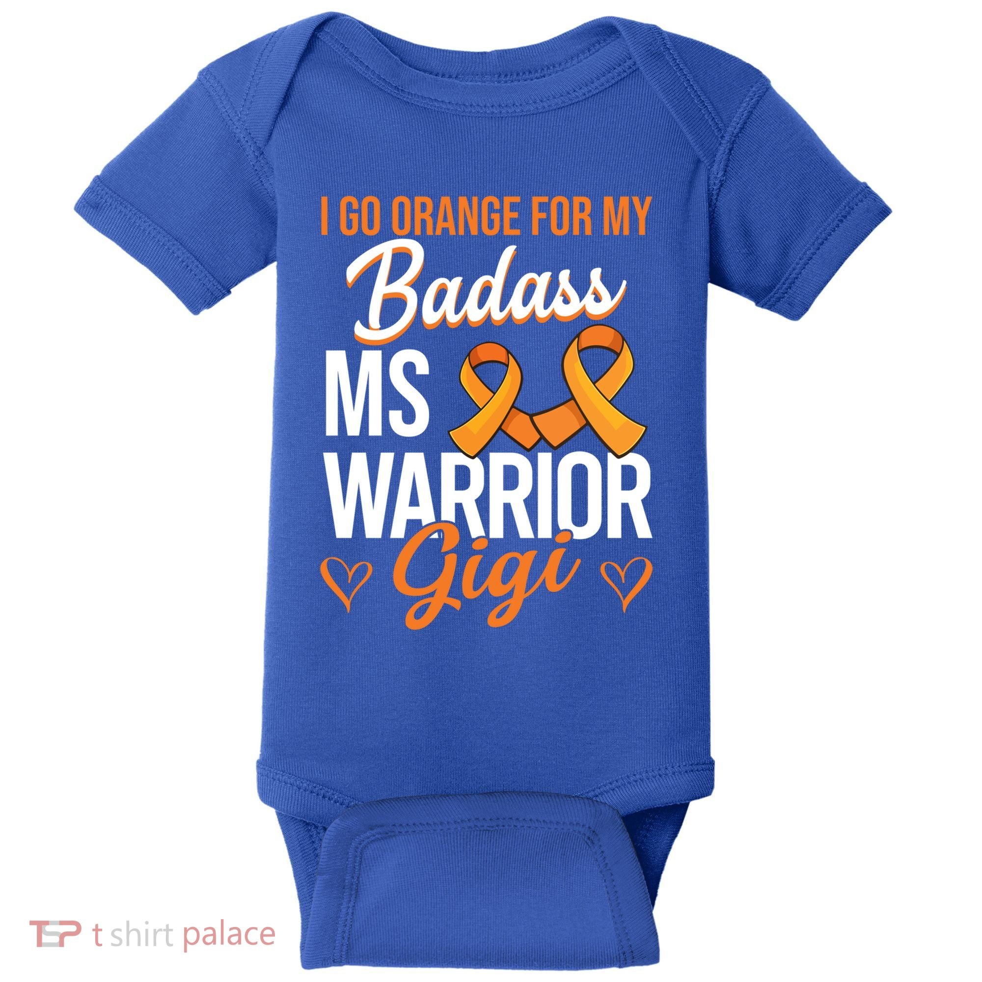 Badass Gigi Multiple Sclerosis Ms Warrior Gift Baby Bodysuit