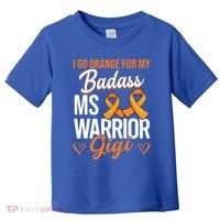 Badass Gigi Multiple Sclerosis Ms Warrior Gift Toddler T-Shirt thumb 0