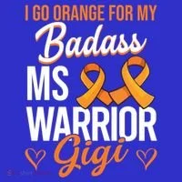 Badass Gigi Multiple Sclerosis Ms Warrior Gift Women's Long Sleeve Shirt thumb 2