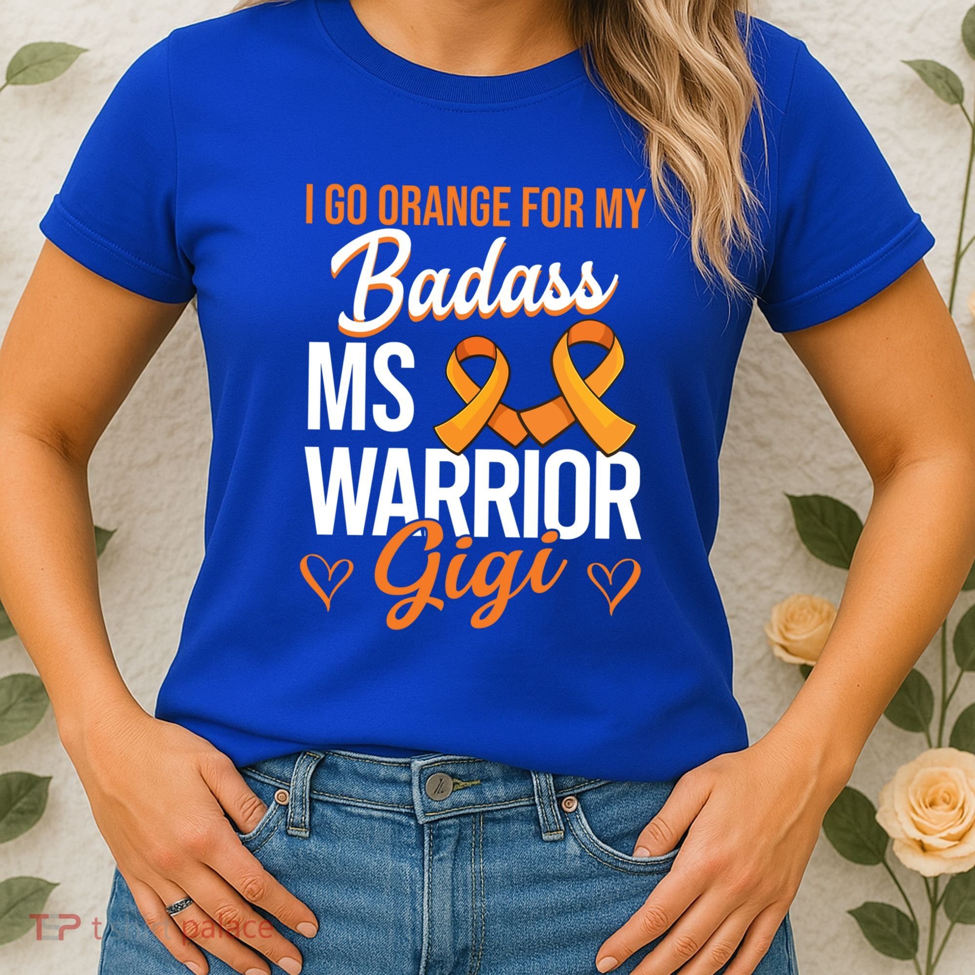Badass Gigi Multiple Sclerosis Ms Warrior Gift Women's T-Shirt