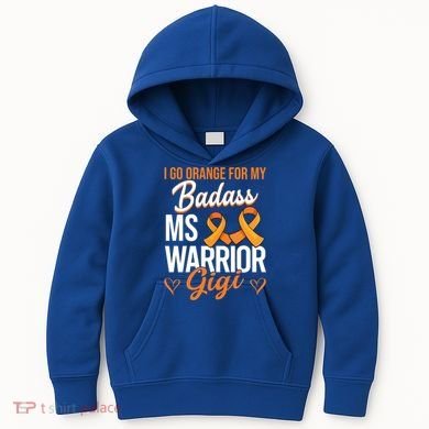 Badass Gigi Multiple Sclerosis Ms Warrior Gift Kids Hoodie