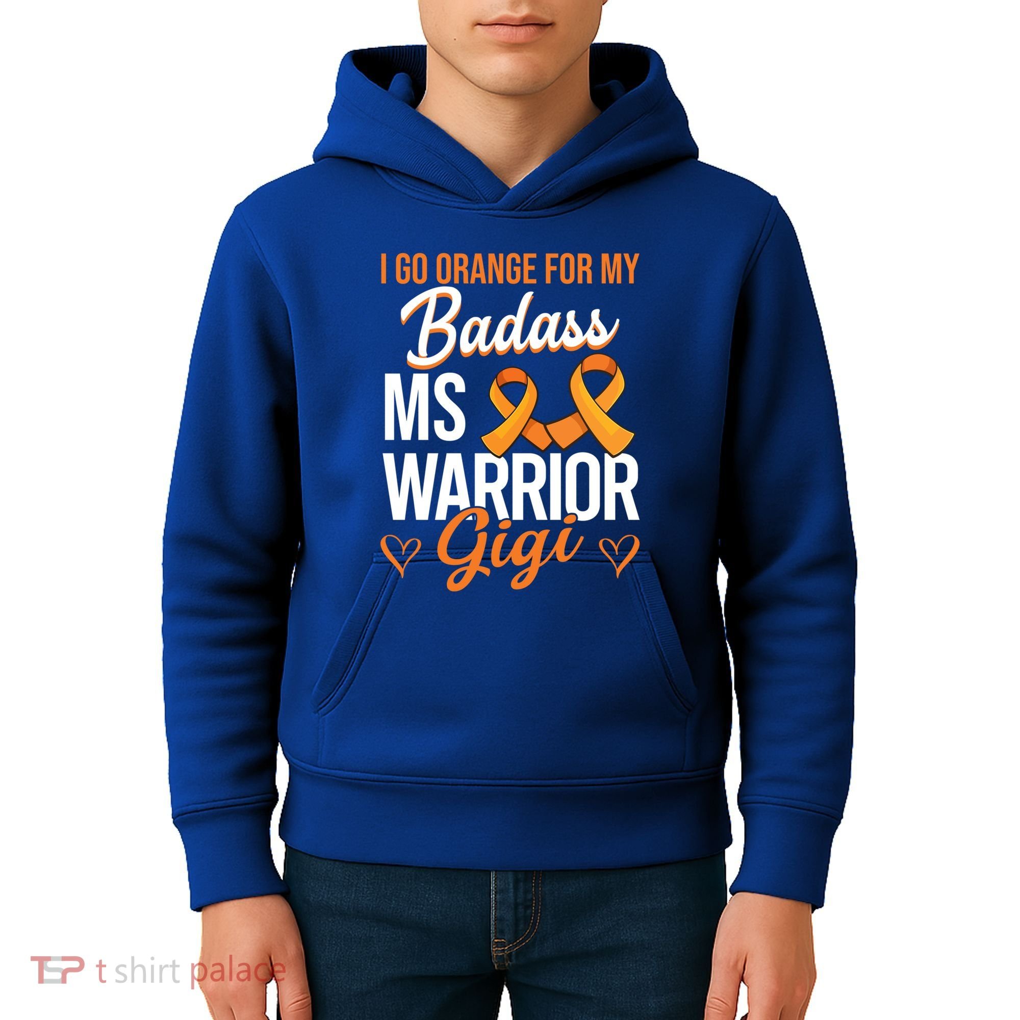 Badass Gigi Multiple Sclerosis Ms Warrior Gift Kids Hoodie