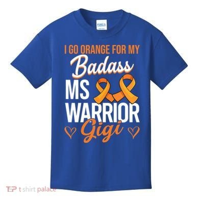 Badass Gigi Multiple Sclerosis Ms Warrior Gift Kids T-Shirt