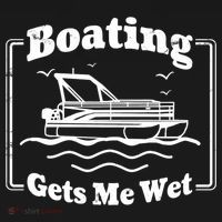 Boating Gets Me Wet Funny Boating Great Gift Pajama Set thumb 2