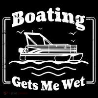 Boating Gets Me Wet Funny Boating Great Gift Women's Hoodie thumb 2