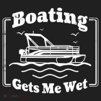 Boating Gets Me Wet Funny Boating Great Gift Hat thumb 2
