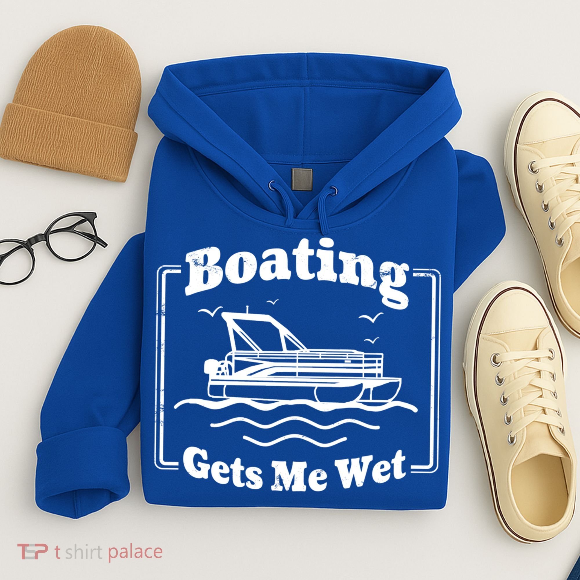 Boating Gets Me Wet Funny Boating Great Gift Hoodie
