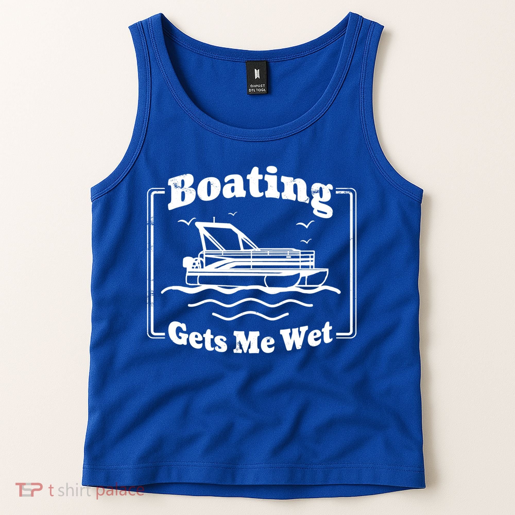 Boating Gets Me Wet Funny Boating Great Gift Tank Top