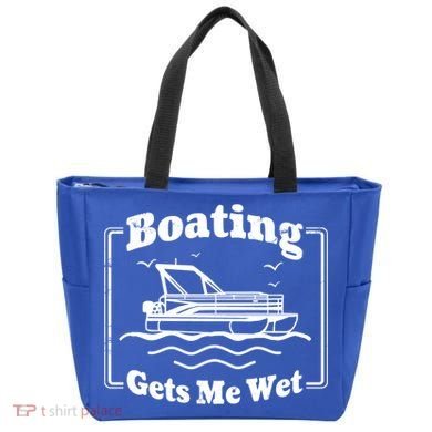 Boating Gets Me Wet Funny Boating Great Gift Tote Bag
