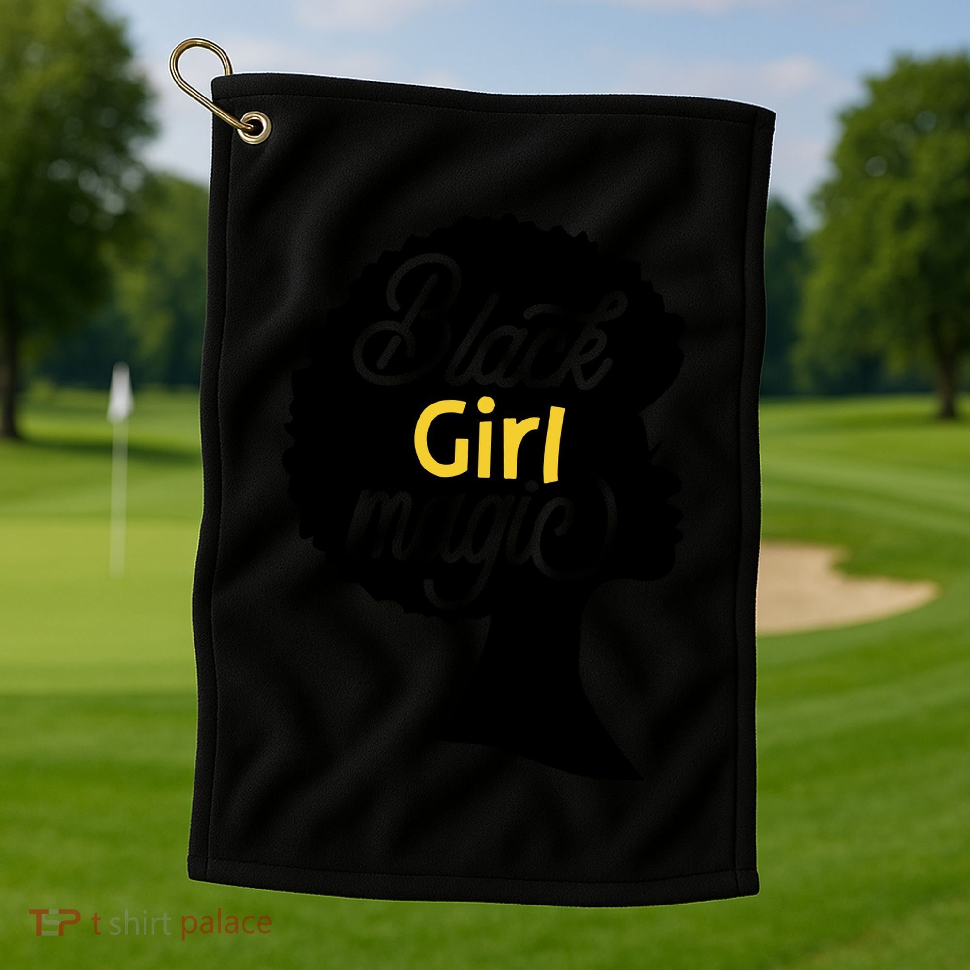 Black Girl Magic Golf Towel