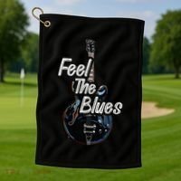 Blues Guitar Musicians Blues Music Golf Towel thumb 1