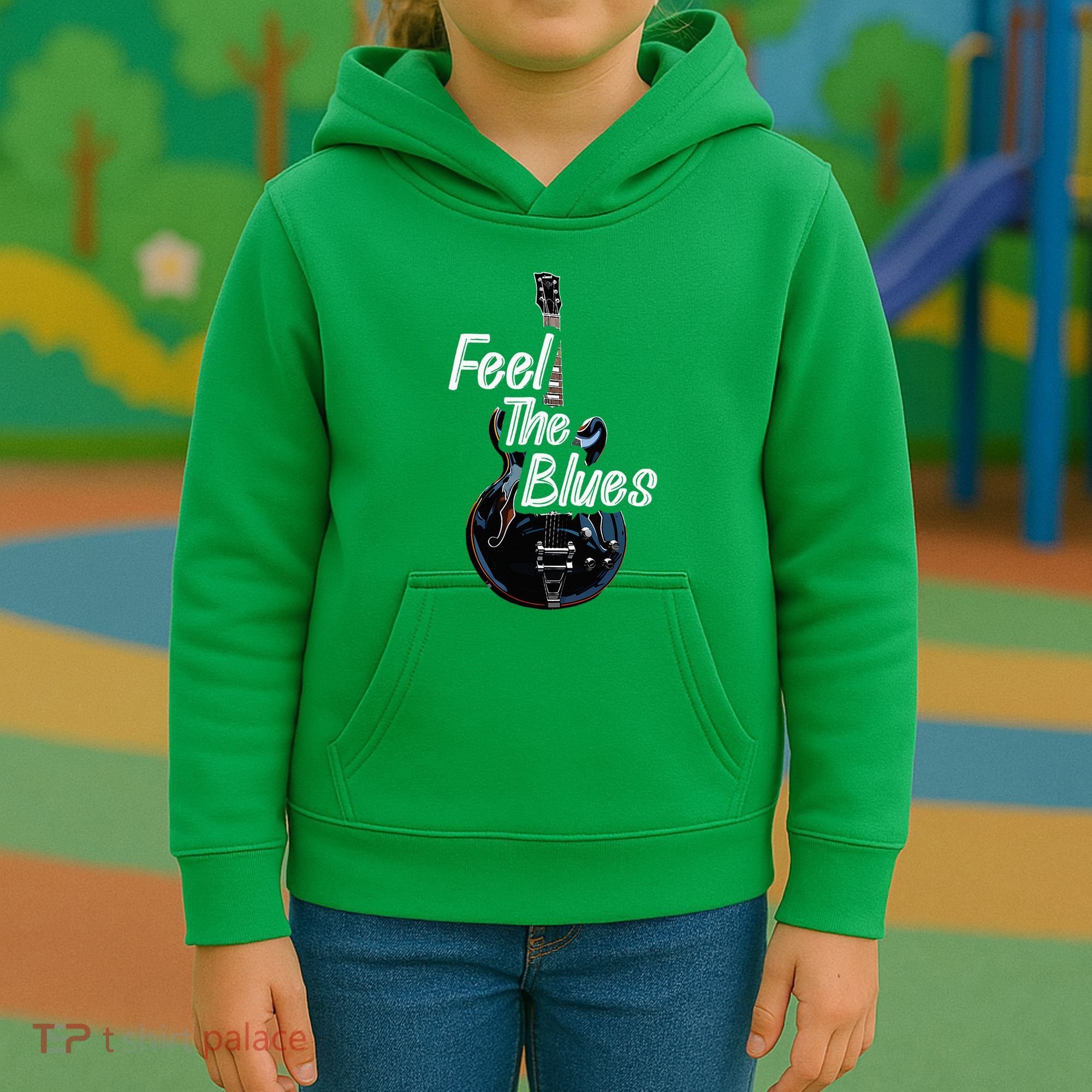 Blues Guitar Musicians Blues Music Kids Hoodie
