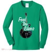 Blues Guitar Musicians Blues Music Kids Long Sleeve Shirt thumb 0