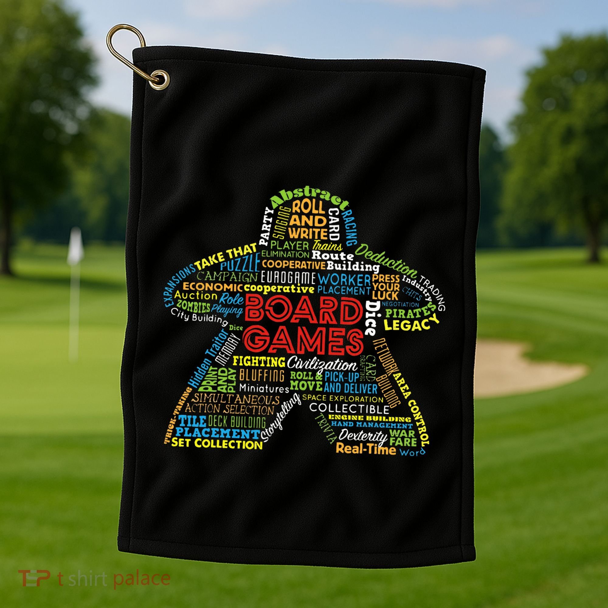 Board Game Mechanics Golf Towel