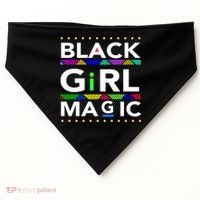 Black Girl Magic Melanin Black Queen Meaningful Gift USA-Made Doggie Bandana thumb 0