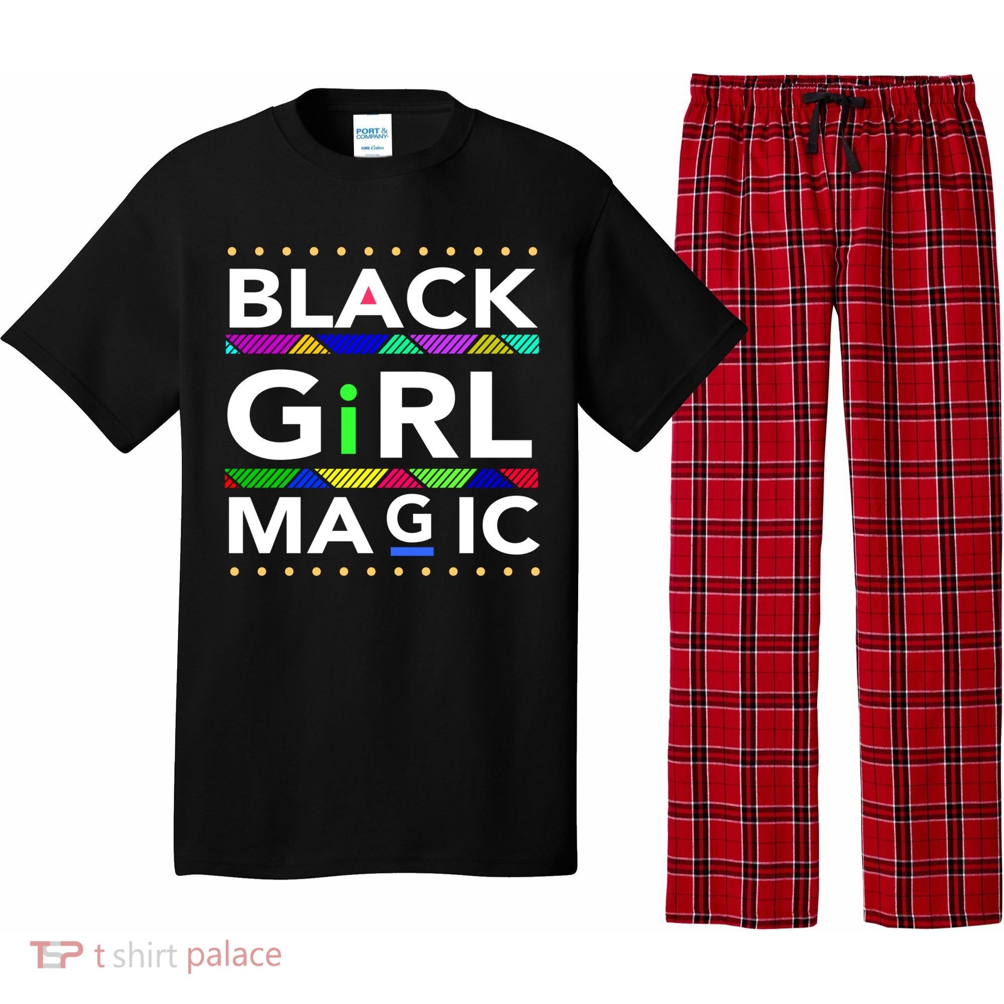 Black Girl Magic Melanin Black Queen Meaningful Gift Pajama Set