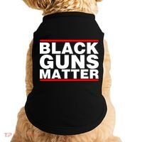 Black Guns Matter Shirt Gift For Gun Owner Doggie Tank thumb 0