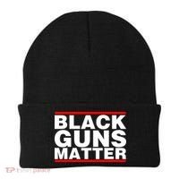 Black Guns Matter Shirt Gift For Gun Owner Beanie thumb 0