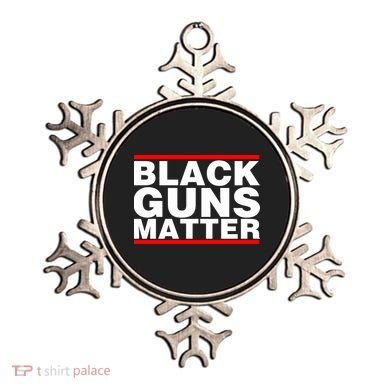 Black Guns Matter Shirt Gift For Gun Owner Ornament