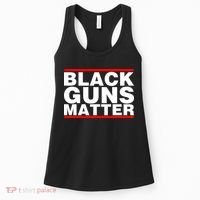 Black Guns Matter Shirt Gift For Gun Owner Women's Tank Top thumb 0