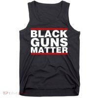 Black Guns Matter Shirt Gift For Gun Owner Tank Top thumb 0