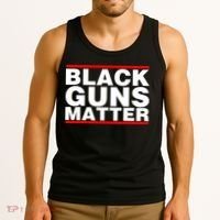 Black Guns Matter Shirt Gift For Gun Owner Tank Top thumb 3