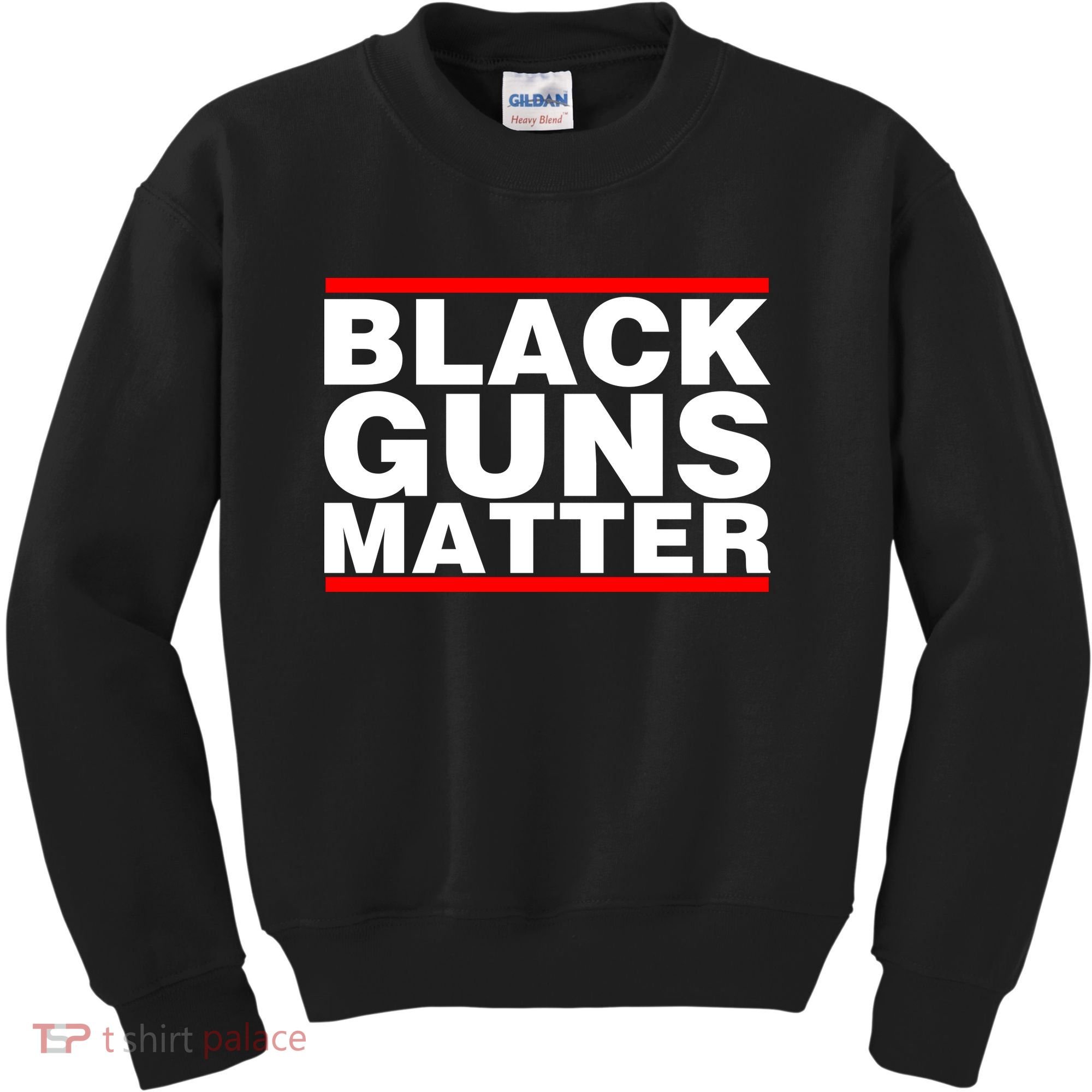Black Guns Matter Shirt Gift For Gun Owner Kids Sweatshirt
