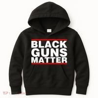 Black Guns Matter Shirt Gift For Gun Owner Kids Hoodie thumb 0