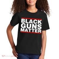Black Guns Matter Shirt Gift For Gun Owner Kids T-Shirt thumb 2