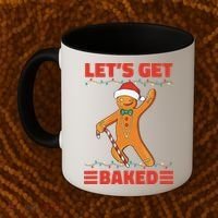Baked Gingerbread Man Inappropriate Christmas Coffee Mug thumb 2