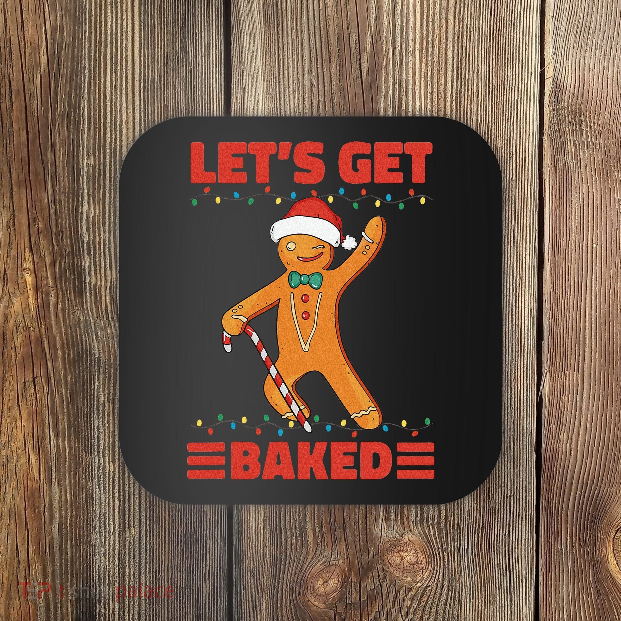 Baked Gingerbread Man Inappropriate Christmas Coaster