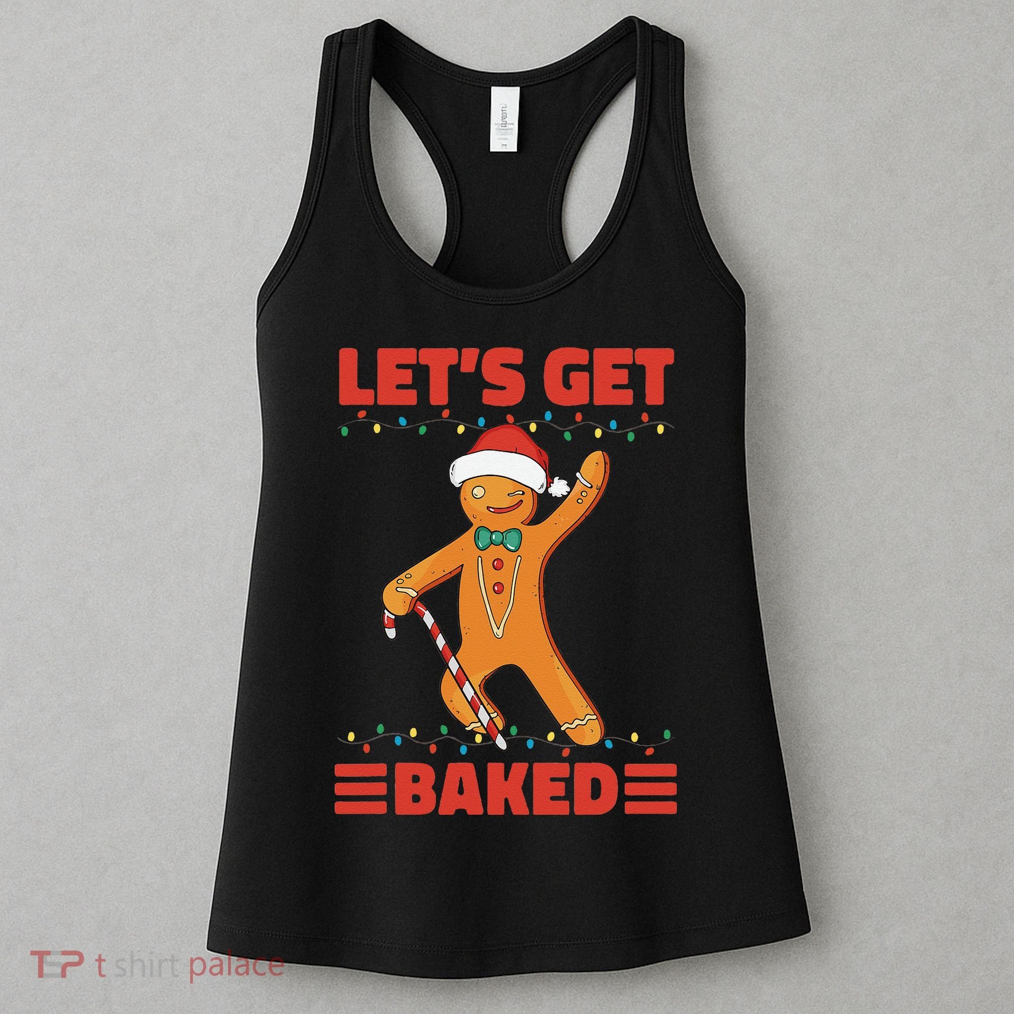 Baked Gingerbread Man Inappropriate Christmas Women's Tank Top