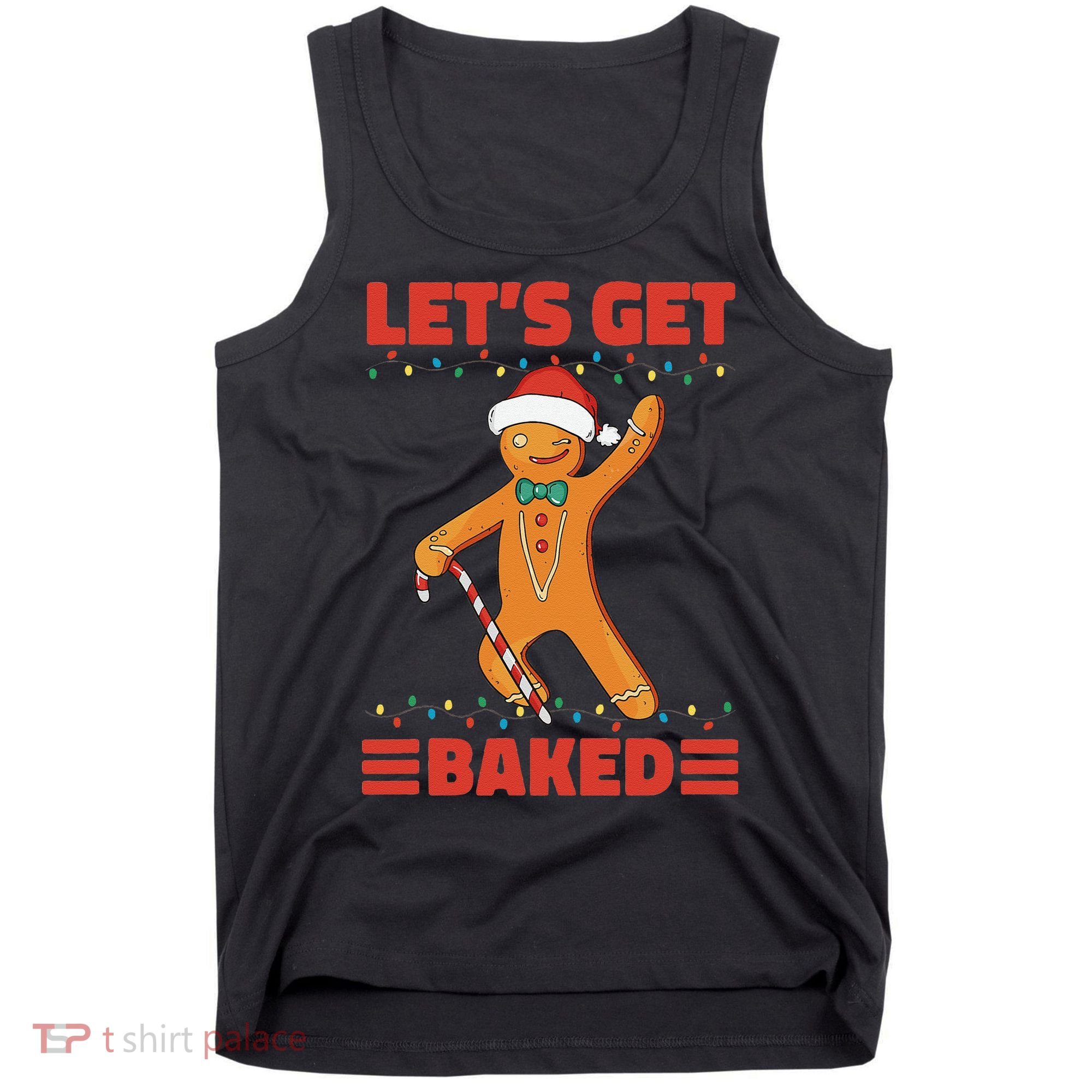 Baked Gingerbread Man Inappropriate Christmas Tank Top