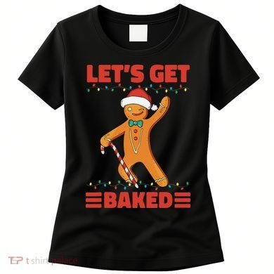 Baked Gingerbread Man Inappropriate Christmas Women's T-Shirt