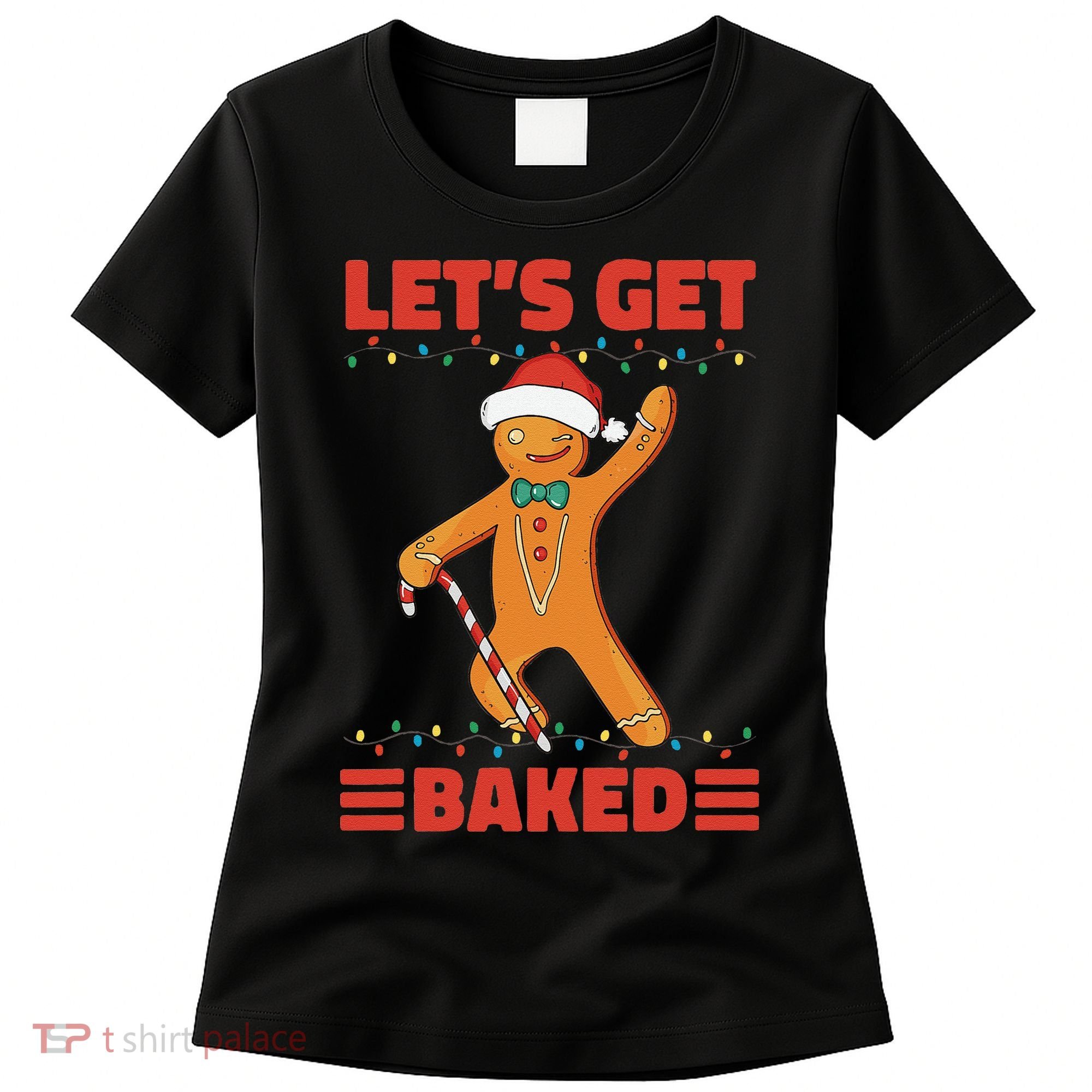 Baked Gingerbread Man Inappropriate Christmas Women's T-Shirt