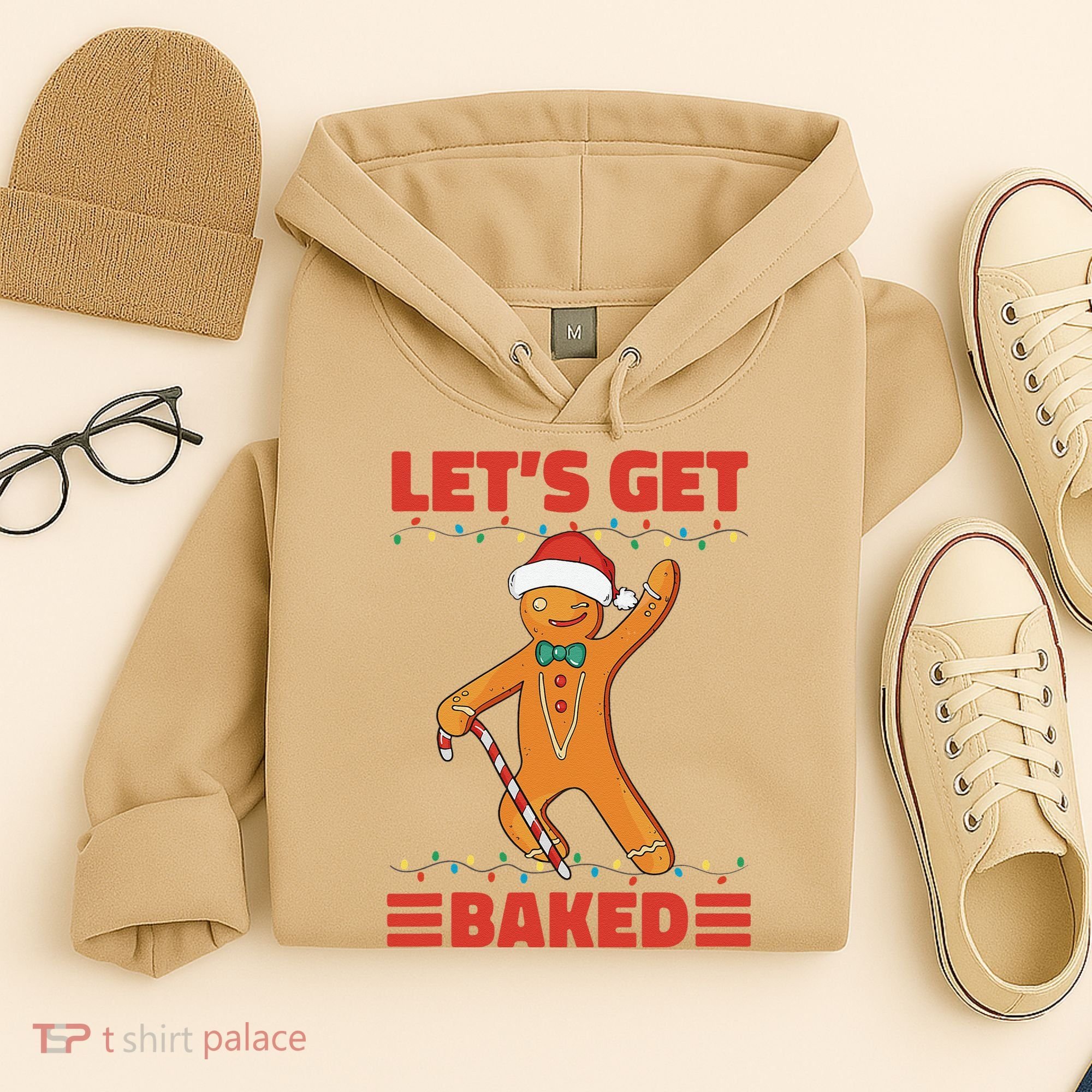 Baked Gingerbread Man Inappropriate Christmas Hoodie