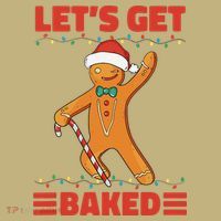 Baked Gingerbread Man Inappropriate Christmas Polo thumb 2
