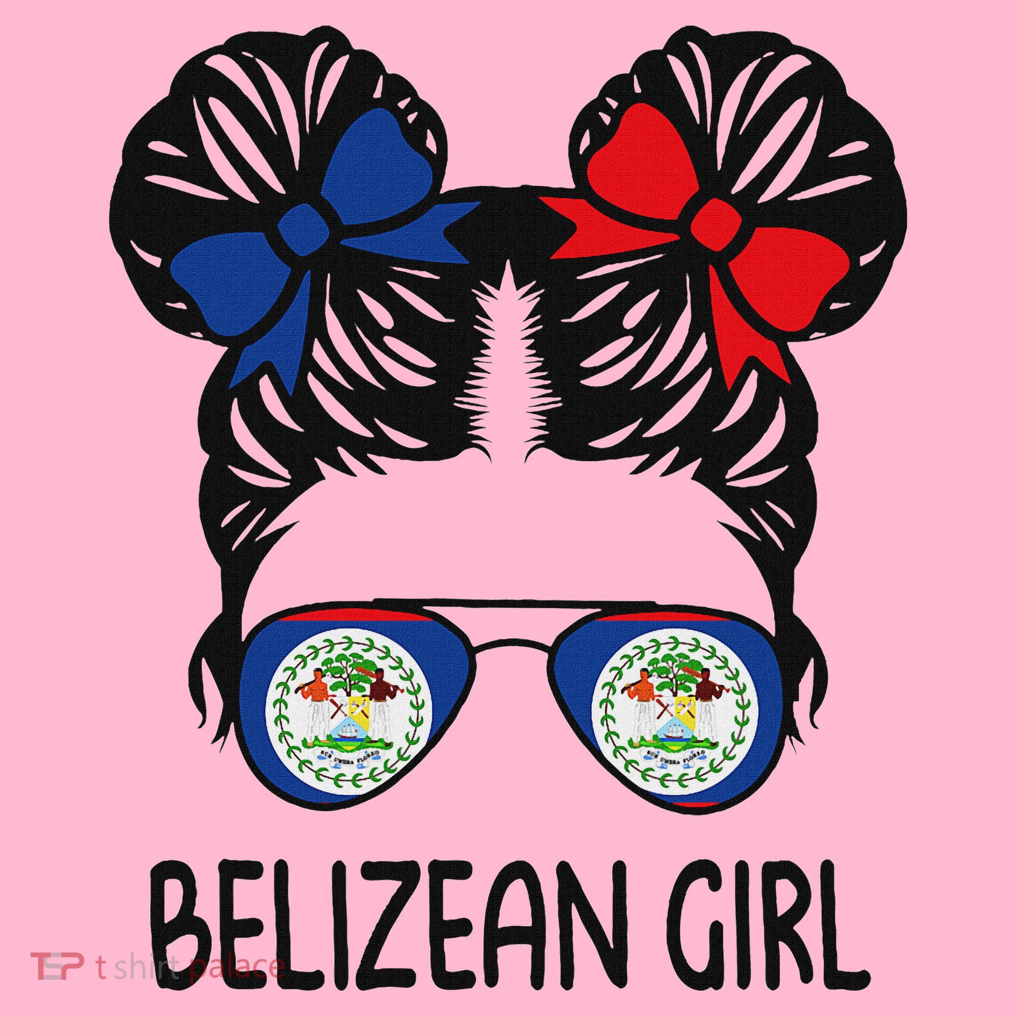 Belizean Girl Messy Hair Belize Pride Patriotic Coaster