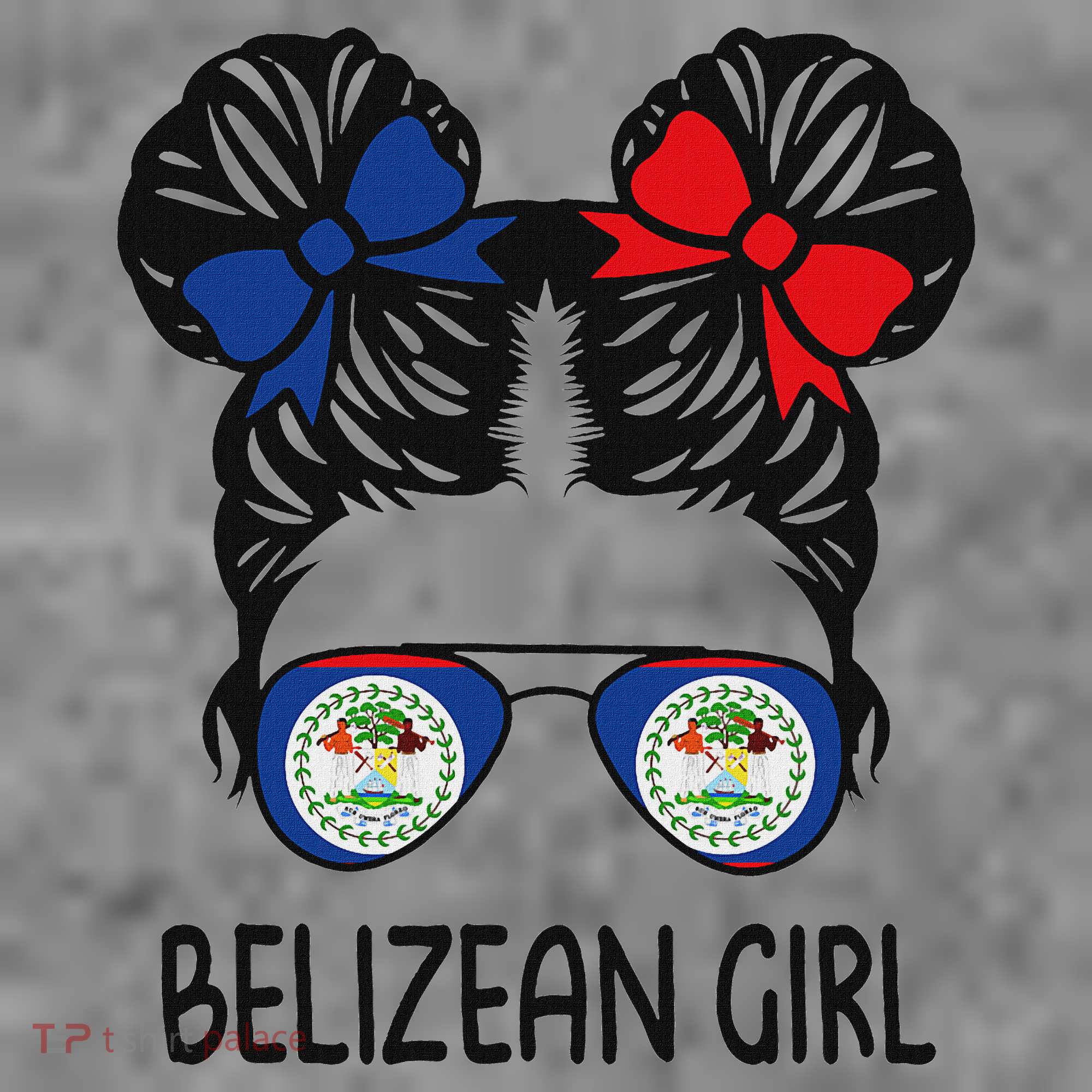 Belizean Girl Messy Hair Belize Pride Patriotic Toddler Hoodie