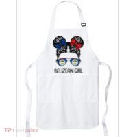 Belizean Girl Messy Hair Belize Pride Patriotic Apron thumb 0