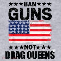 Ban Guns Not Drag Queens Drag Show Supporter American Flag Women's Sweatshirt thumb 2