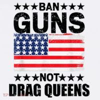 Ban Guns Not Drag Queens Drag Show Supporter American Flag Women's Tank Top thumb 5